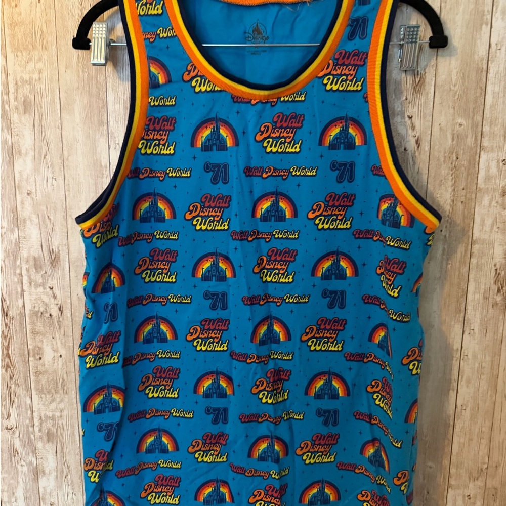 Disney Blue and Orange Graphic Tank